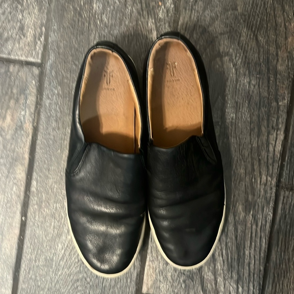 Frye leather slip-ons